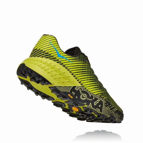 Hoka One One EVO SPEEDGOAT Trail Running Shoes For Men India Green/Black IN-2590